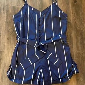 ZAFUL Striped Romper - NEW - Size Medium
